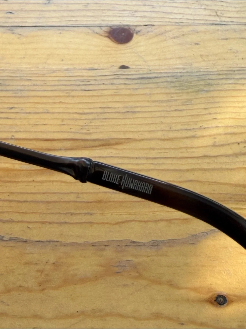 BLAKE KUWAHARA Brushed Brown Horn Eyeglasses Made in Japan BK1014 52-22